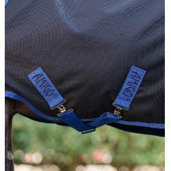 Couverture Horseware Amigo Ripstop 900D Plus Petite Turnout 0g Noir / bleu classique Couverture Horseware Amigo Ripstop 900D Plus Petite Turnout 0g Noir / bleu classique