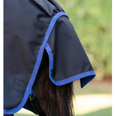 Couverture Horseware Amigo Ripstop 900D Plus Petite Turnout 0g Noir / bleu classique Couverture Horseware Amigo Ripstop 900D Plus Petite Turnout 0g Noir / bleu classique