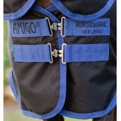 Couverture Horseware Amigo Ripstop 900D Petite Turnout 0g Noir / bleu classique Couverture Horseware Amigo Ripstop 900D Petite Turnout 0g Noir / bleu classique