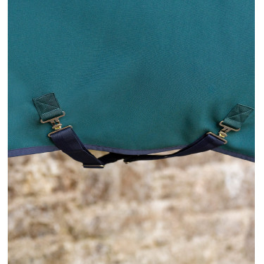 Couverture Horseware Amigo Jersey Poney Cooler Vert dynastie / marine / argent