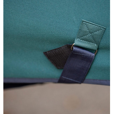 Couverture Horseware Amigo Jersey Poney Cooler Vert dynastie / marine / argent