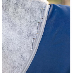 Couverture Horseware Amigo 1200D Plus Poney Turnout 50g Marine / gris titane / argent Bleu marine