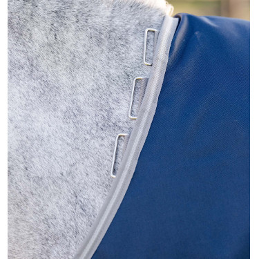 Couverture Horseware Amigo 1200D Plus Poney Turnout 50g Marine / gris titane / argent Bleu marine