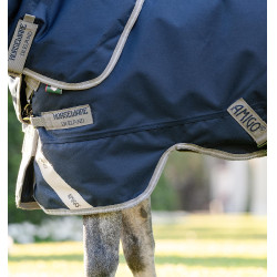 Couverture Horseware Amigo 1200D Plus Poney Turnout 50g Marine / gris titane / argent Bleu marine