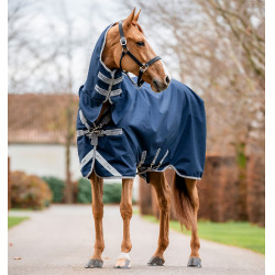 Couverture d'extérieur cheval 1200D avec couvre-cou