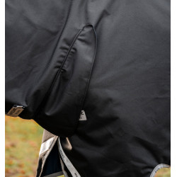 Couverture Horseware Amigo 1200D Integrated Turnout 0g Noir / gris titane / argent