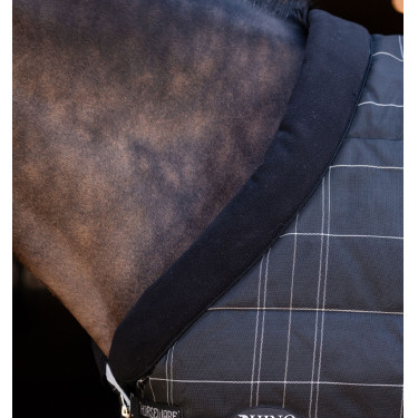 Couverture d'écurie Horseware Rhino Poney 100g Noir / carreaux blanc gris