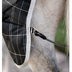 Couverture d'écurie Horseware Rhino 350g VL Noir / carreaux blanc gris Couverture d'écurie Horseware Rhino 350g VL Noir / carreaux blanc gris
