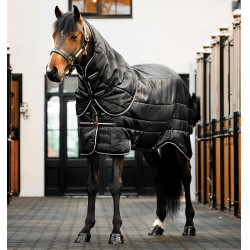 Couverture d'écurie Horseware Easy-Layer Plus 400g Noir / noir / argent