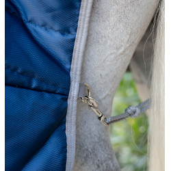 Couverture d'écurie Horseware Amigo Ripstop Insulator Plus 350g Marine / gris titanium Bleu marine