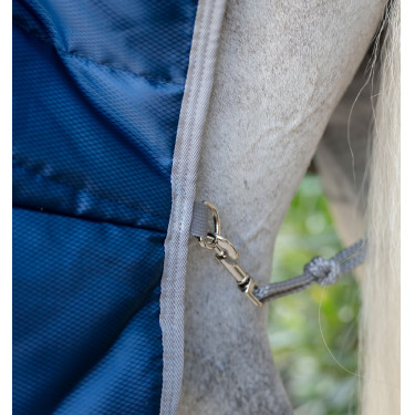 Couverture d'écurie Horseware Amigo Ripstop Insulator Plus 350g Marine / gris titanium Bleu marine