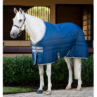 Couverture d'écurie Horseware Amigo Ripstop Insulator 50g Marine / gris titanium Bleu marine