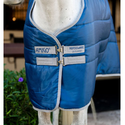 Couverture d'écurie Horseware Amigo Ripstop Insulator 50g Marine / gris titanium Bleu marine