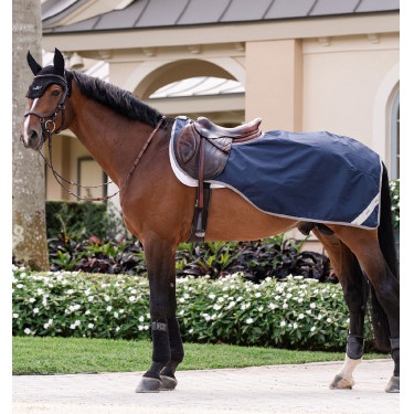 Couvre-reins Horseware Amigo Ripstop Marine / gris titanium Bleu marine