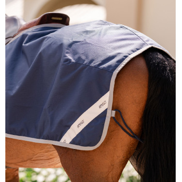 Couvre-reins Horseware Amigo Ripstop Marine / gris titanium Bleu marine