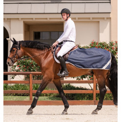 Couvre-reins Horseware Amigo Ripstop Marine / gris titanium Bleu marine