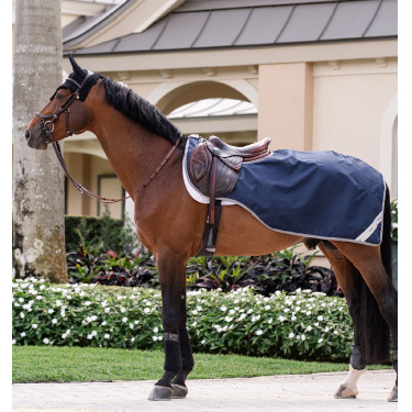 Couvre-reins Horseware Amigo Ripstop Marine / gris titanium Bleu marine