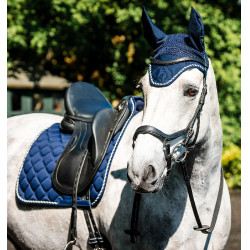Bonnet anti-mouches Horseware Newmarket Marine witney Bleu marine