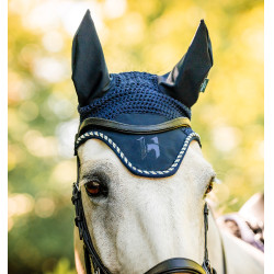 Bonnet anti-mouches Horseware Newmarket Marine witney Bleu marine