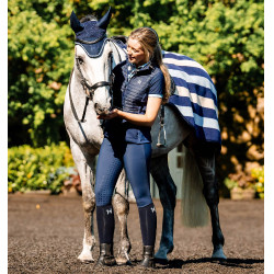 Bonnet anti-mouches Horseware Newmarket Marine witney Bleu marine