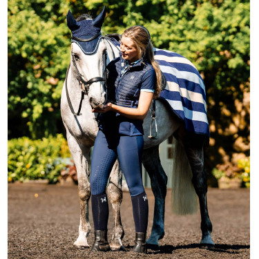 Bonnet anti-mouches Horseware Newmarket Marine witney Bleu marine