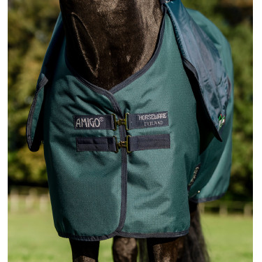 Couverture Amigo Ripstop Horseware 900D Plus Turnout 0g Vert dynastie / marine / argent Couverture Amigo Ripstop Horseware 900D Plus Turnout 0g Vert dynastie / marine / argent