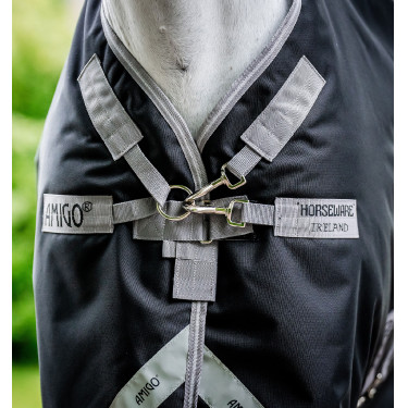 Couverture Horseware Amgio 1200D Plus Turnout Bundle 50g 100g et 200g Noir / gris titane / argent Couverture Horseware Amgio 1200D Plus Turnout Bundle 50g 100g et 200g Noir / gris titane / argent