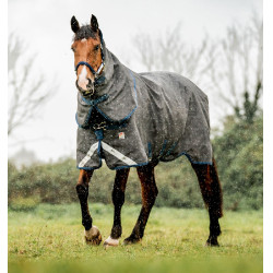 Couverture Horseware Rhino HexStop Plus Turnout 0g 1000D Gris / indigo / marine