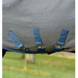 Couverture Horseware Rhino HexStop Plus Turnout 0g 1000D Gris / indigo / marine