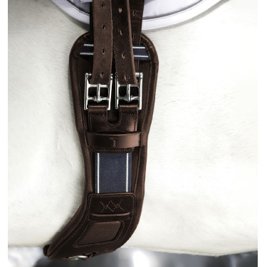Sangle courte en cuir écologique pour équitation