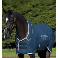 Couverture séchante Horseware Rambo Dry Rug Supreme Marine / argent Bleu