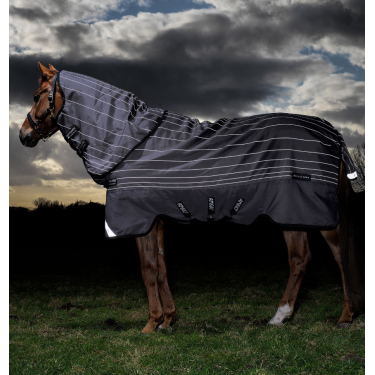 Couverture Horseware Amigo Bravo 12 Reflectech Plus 100g 1200D Gris / réfléchissant