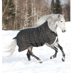 Couverture Horseware Rhino Wug Vari-Layer 450g 1000D Noir / carreaux blanc gris