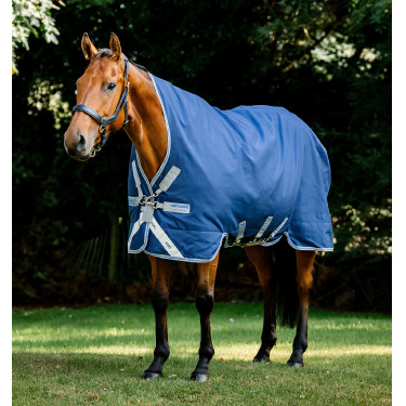 Couverture Horseware Rhino Wug 100g 1000D Marine / gris titanium / bleu classic Bleu marine