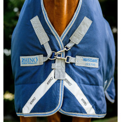 Couverture Horseware Rhino Wug 100g 1000D Marine / gris titanium / bleu classic Bleu marine