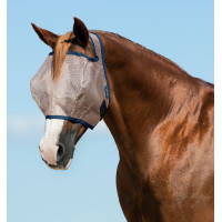 Masque anti-mouches Horseware Mio sans oreilles Bronze / marine Bleu