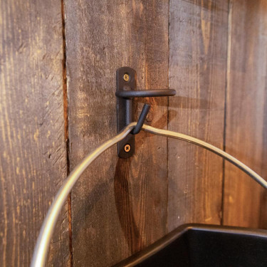 Porte Seau à visser mat Grooming Deluxe Noir