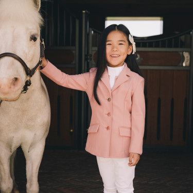 Veste de concours Kentucky Paris fille Vieux rose
