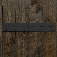Porte-bridon Grooming Deluxe 6 crochets et porte-nom Noir