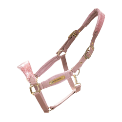 Licol d’équitation rose pailleté Kentucky Velvet Licol d’équitation rose pailleté Kentucky Velvet