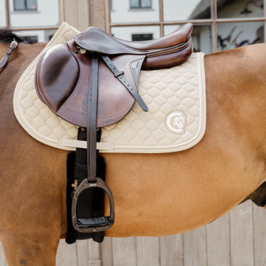 Tapis de selle jumping Kentucky beige - Confort & style