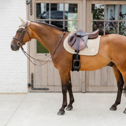 Tapis de selle jumping Kentucky beige - Confort & style