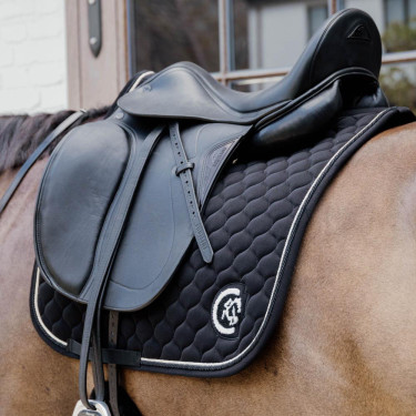 Tapis onion quilt 3D logo dressage Kentucky Noir