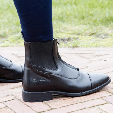 Boots d'équitation en cuir Dy'on avec fermeture éclair Boots d'équitation en cuir Dy'on avec fermeture éclair
