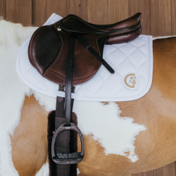 Tapis de selle Kentucky Wave Jumping Blanc Tapis de selle Kentucky Wave Jumping Blanc