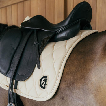 Tapis de selle d'équitation Wave 3D Logo pour dressage