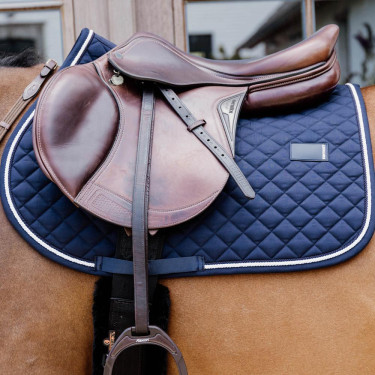 Tapis de selle kentucky Diamond Rope Jumping Marine Bleu marine