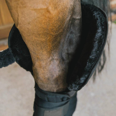 Sous bandages équitation avec protection jarret