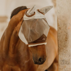 Masque anti-mouches pour chevaux Kentucky avec oreilles