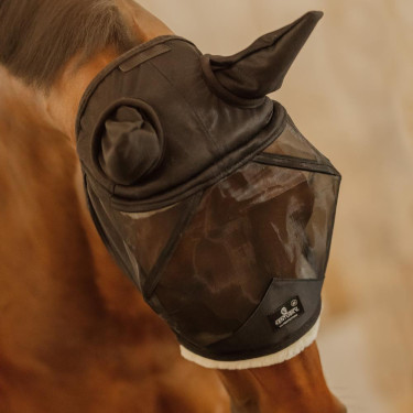 Masque anti-mouches pour chevaux Kentucky avec oreilles
